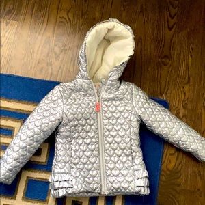 Billieblush girls metallic silver jacket, size 6